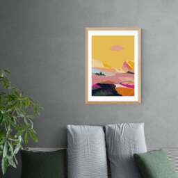 East End Prints Abstract Pink Dream Cloud Print - thumbnail 1