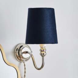 Clara Velvet Tapered Lamp Shade - thumbnail 1
