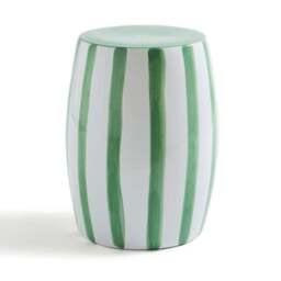 Beatrice Striped Ceramic Side Table - thumbnail 3