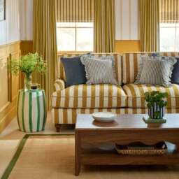 Beatrice Striped Ceramic Side Table - thumbnail 4