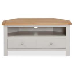 "Bromley Corner TV Unit, Oak for TVs up to 40""" - thumbnail 1