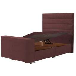 Sweet Dreams Gaia Horizontal Pleated Side Lift Ottoman TV Bed - thumbnail 3