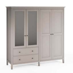 Lynton Mirrored 4 Door Wardrobe - thumbnail 5