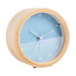 Karlsson Gentle Round Wooden Alarm Clock - thumbnail 3