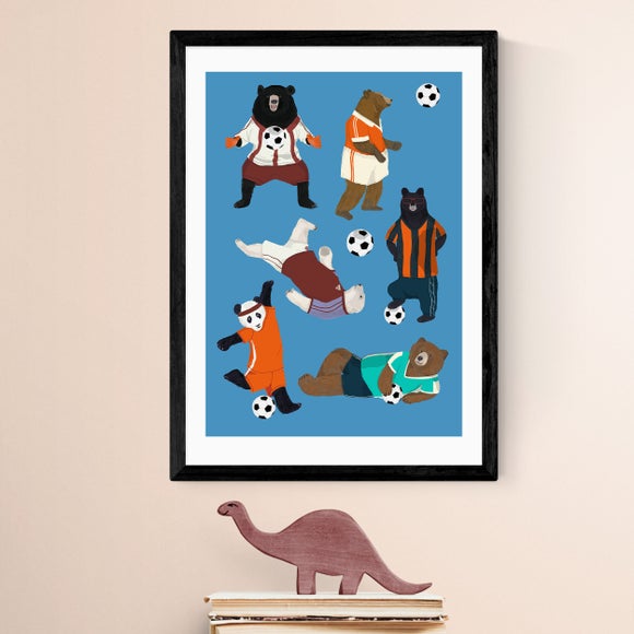 East End Prints Bear Football Print - image 1