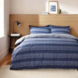 Dakota Stripe Duvet Cover & Pillowcase Set - thumbnail 5