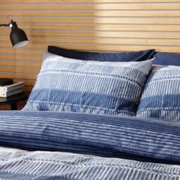 Dakota Stripe Duvet Cover & Pillowcase Set - thumbnail 6