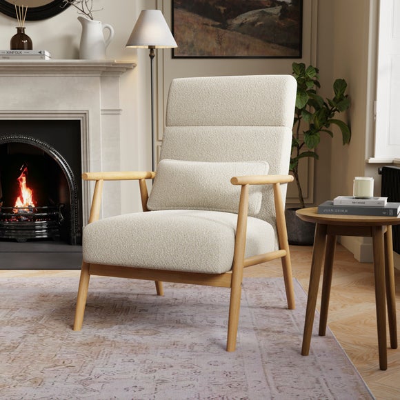 Alpine Boucle High Back Spindle Chair - image 1