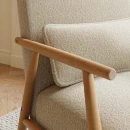 Alpine Boucle High Back Spindle Chair - thumbnail 3