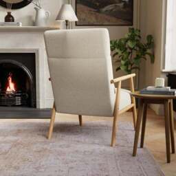 Alpine Boucle High Back Spindle Chair - thumbnail 2