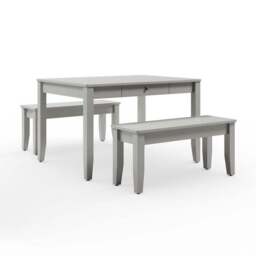 Lynton 4 Seater Dining Table and Bench Set - thumbnail 4