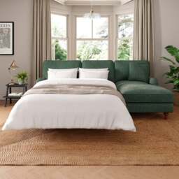 Beatrice II Blended Chenille Corner Storage Sofa Bed - thumbnail 1