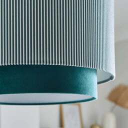 Ticking Stripe Two Tier Lamp Shade - thumbnail 4