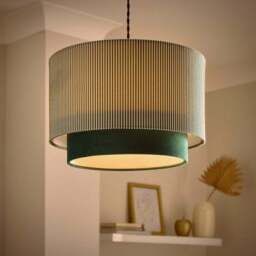 Ticking Stripe Two Tier Lamp Shade - thumbnail 2