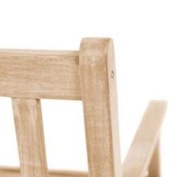 Cambridge 3 Seater Acacia Wood Bench - thumbnail 4