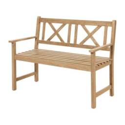 Cambridge 3 Seater Acacia Wood Bench - thumbnail 2