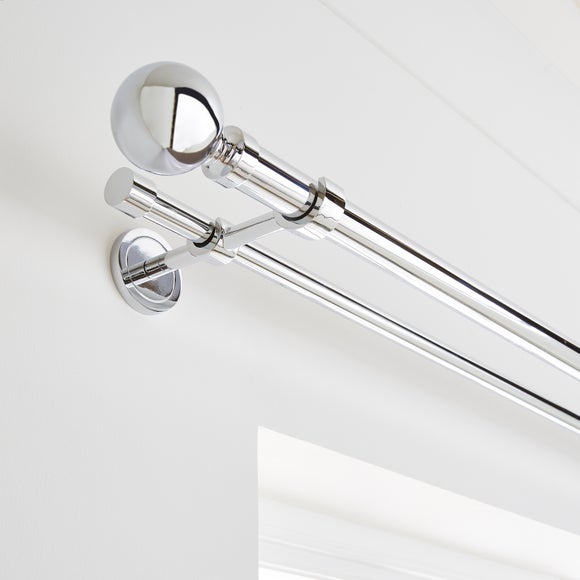 Ashton Double Layer Extendable Metal Curtain Pole - image 1