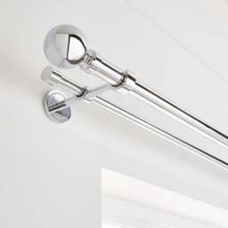 Ashton Double Layer Extendable Metal Curtain Pole - thumbnail 1