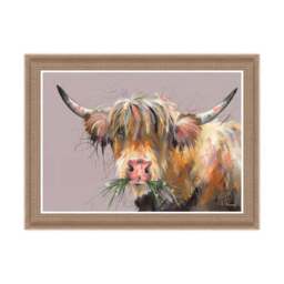 Artko Lavender Highland Cow by Ashley Saunders Framed Print - thumbnail 3