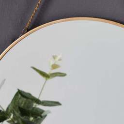 Round Hanging Chain Wall Mirror - thumbnail 2