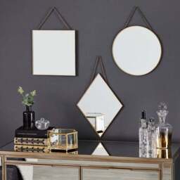 Round Hanging Chain Wall Mirror - thumbnail 3
