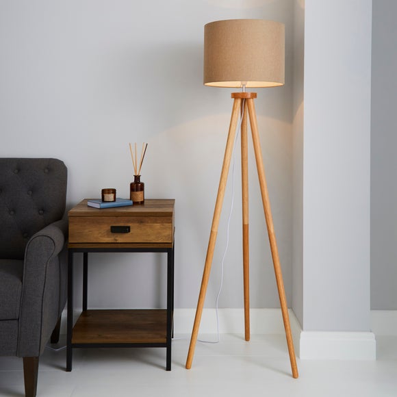 Jandia Wooden Tripod Floor Lamp - image 1