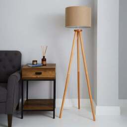 Jandia Wooden Tripod Floor Lamp - thumbnail 2