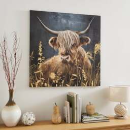 Hamish The Highland Cow Canvas - thumbnail 1
