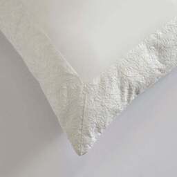 Dorma Elmley Embroidered 100% Cotton Sateen Duvet Cover & Pillowcase Set - thumbnail 4