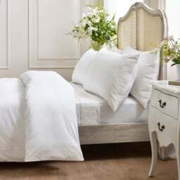 Dorma Elmley Embroidered 100% Cotton Sateen Duvet Cover & Pillowcase Set - thumbnail 5