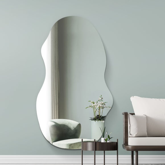 Lacuna Frameless Pond Full Length Wall Mirror - image 1
