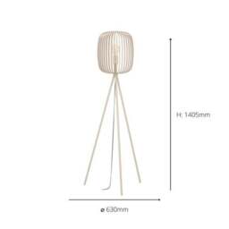 EGLO Romazzina Tripod Floor Lamp - thumbnail 5