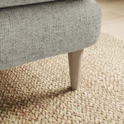 Sven Chunky Chenille Footstool - thumbnail 4