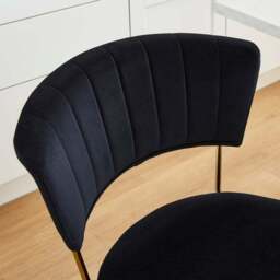 Kendall Bar Stool, Velvet - thumbnail 3