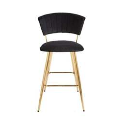 Kendall Bar Stool, Velvet - thumbnail 5