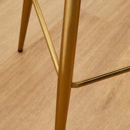 Kendall Bar Stool, Velvet - thumbnail 4