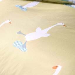 Puddles the Duck Yellow Duvet Cover and Pillowcase Set - thumbnail 4