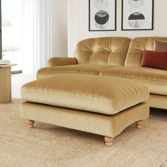 Martha Vintage Velvet Footstool - image 1