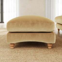 Martha Vintage Velvet Footstool - thumbnail 2