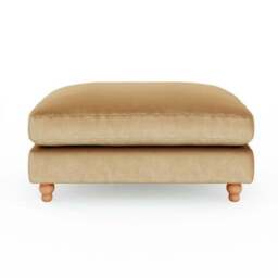 Martha Vintage Velvet Footstool - thumbnail 3