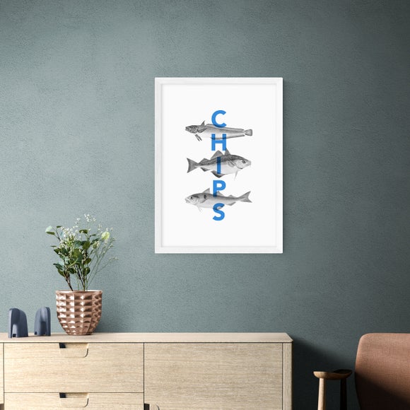 East End Prints Fish and Chips Print by Rocket Jack - image 1