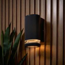 Hazel Ribbed Outdoor Wall Light - thumbnail 2