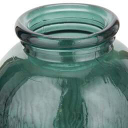 Tall Ribbed Recycled Glass Vase - thumbnail 5