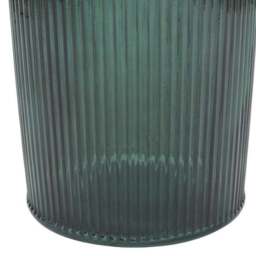 Tall Ribbed Recycled Glass Vase - thumbnail 4