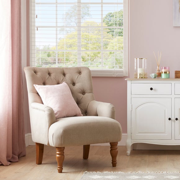 Arianna Button Back Accent Chair by Dunelm