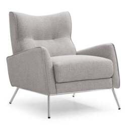 Clara Linen Effect Accent Chair - thumbnail 2