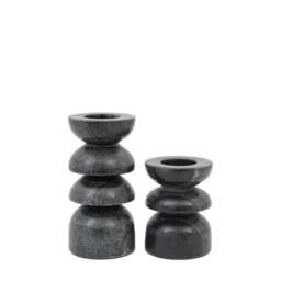 Set of 2 Azuaga Marble Candlestick Holders - thumbnail 5