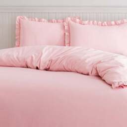 Briona Frilled Edge Duvet Cover & Pillowcase Set - thumbnail 3