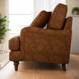 Beatrice II Relaxed Faux Leather 3 Seater Sofa Bed - thumbnail 3