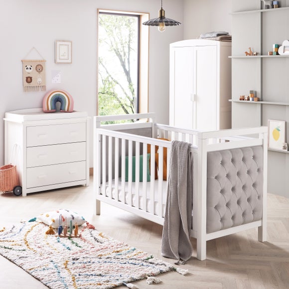 Babymore Velvet Deluxe 3 Piece Nursery Furniture Set - image 1
